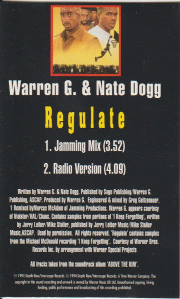 Warren G.* & Nate Dogg : Regulate (Cass, Single, Dol)