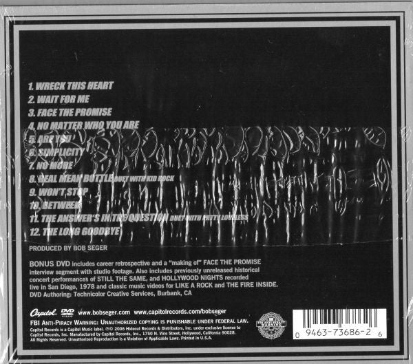Bob Seger : Face The Promise (CD, Album, Dlx + DVD-V)