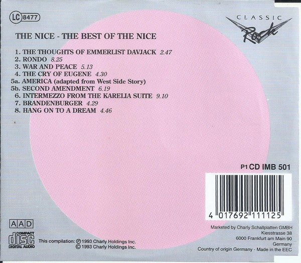 The Nice : The Best of the Nice (CD, Comp)