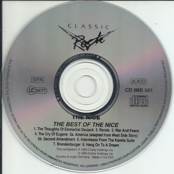 The Nice : The Best of the Nice (CD, Comp)
