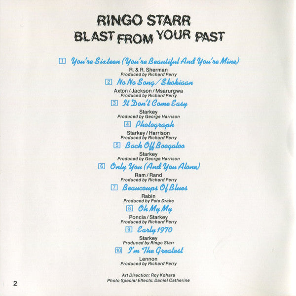 Ringo Starr : Blast From Your Past (CD, Comp, RE, RP)