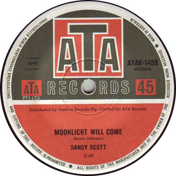 Sandy Scott (2) : Wallpaper Roses (7", Single)