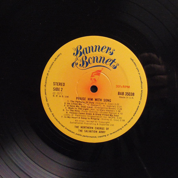 The Northern Chorus Of The Salvation Army : Praise Him With Song (LP)