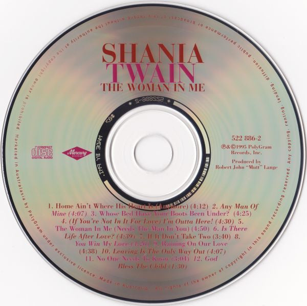 Shania Twain : The Woman In Me (CD, Album)