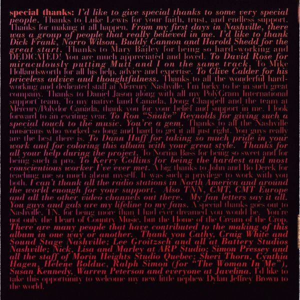 Shania Twain : The Woman In Me (CD, Album)