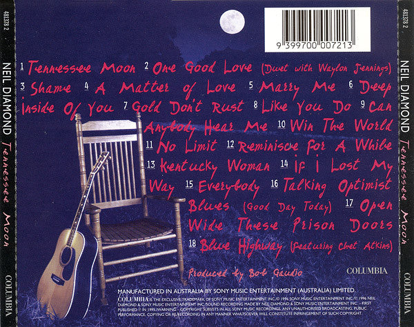 Neil Diamond : Tennessee Moon (CD, Album)