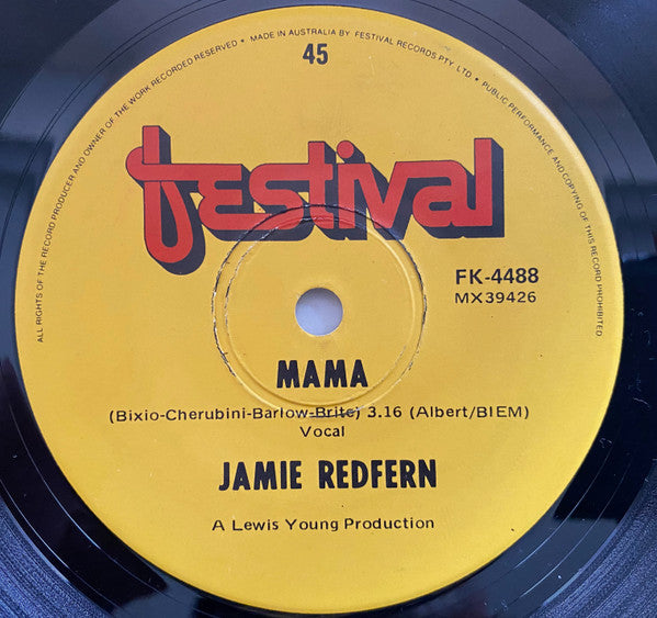 Jamie Redfern : When You Wish Upon A Star (7", Single)