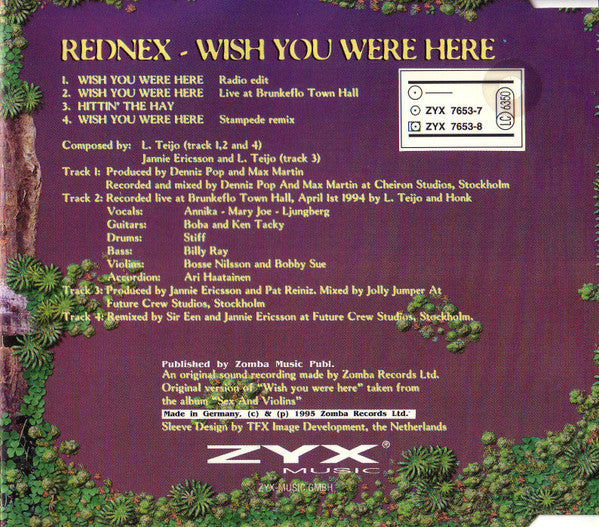 Rednex : Wish You Were Here (CD, Maxi)