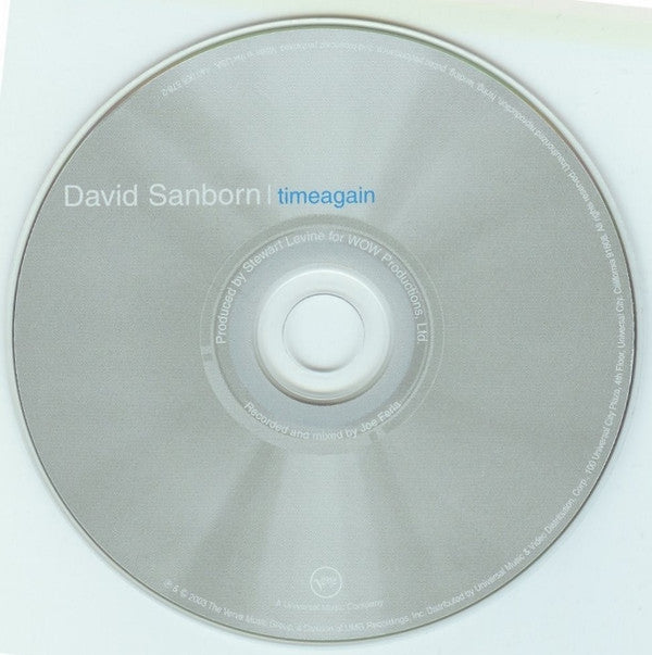 David Sanborn : Timeagain (CD, Album)