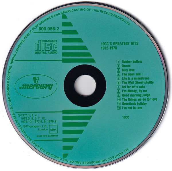 10cc : Greatest Hits 1972-1978 (CD, Comp, Gre)
