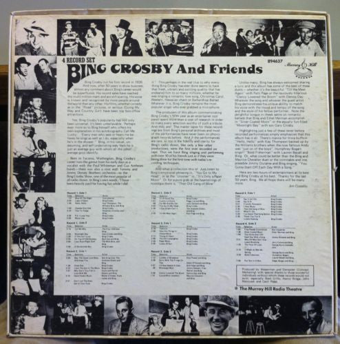 Bing Crosby And His Friends* : Murray Hill Radio Theatre Presents Bing Crosby And His Friends (4xLP, Comp + Box)