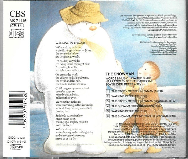 Howard Blake, Bernard Cribbins : The Snowman (CD, Album)