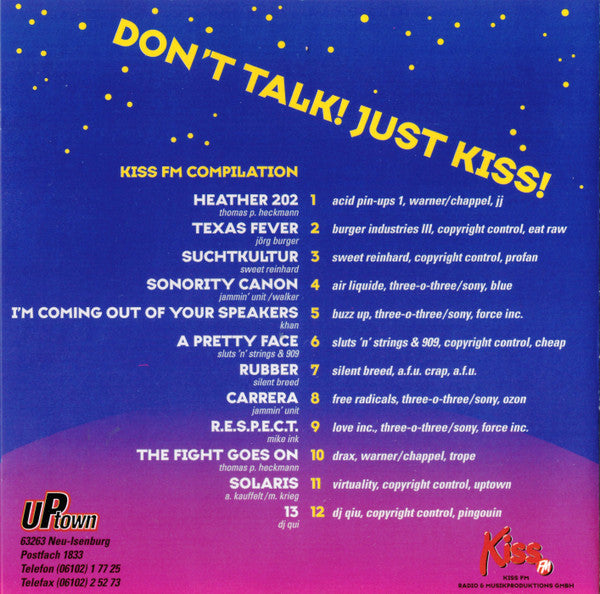 Various : Don't Talk! Just Kiss! - Kiss FM Compilation (CD, Comp)