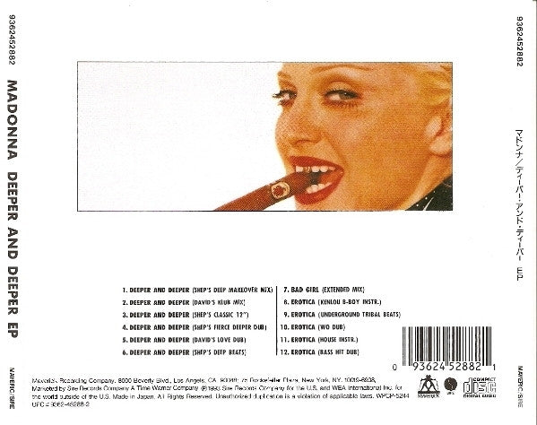 Madonna : Deeper And Deeper EP (CD, EP)
