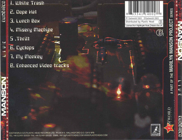 Marilyn Manson & The Spooky Kids : Live (CD, Enh, Unofficial)