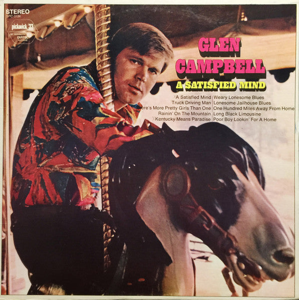 Glen Campbell : A Satisfied Mind (LP, Comp)