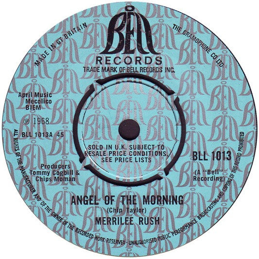 Merrilee Rush : Angel Of The Morning  (7", Single)