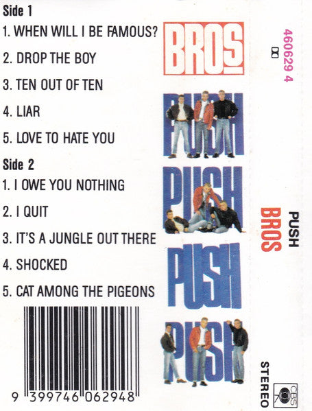 Bros : Push (Cass, Album)