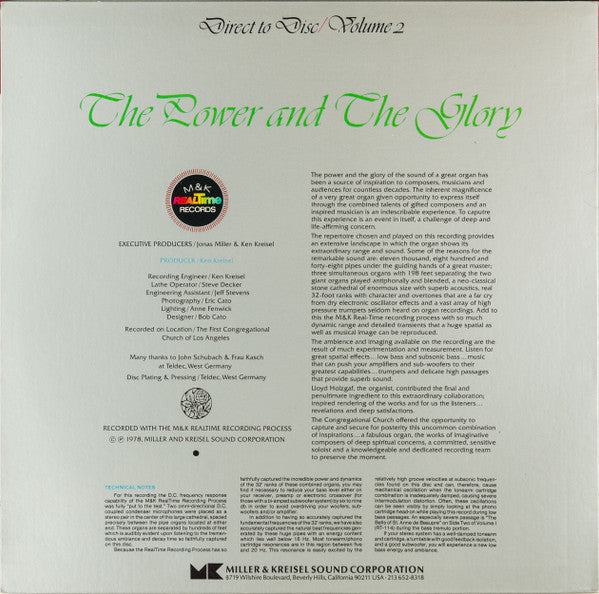 Lloyd Holzgraf : The Power And The Glory Volume 2 (LP, Album, Ltd)