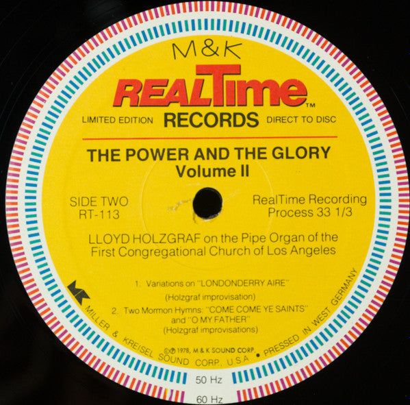 Lloyd Holzgraf : The Power And The Glory Volume 2 (LP, Album, Ltd)