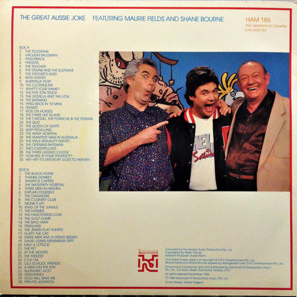 Maurie Fields & Shane Bourne : The Great Aussie Joke (LP, Comp)