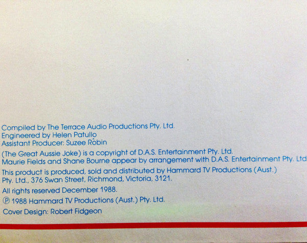 Maurie Fields & Shane Bourne : The Great Aussie Joke (LP, Comp)