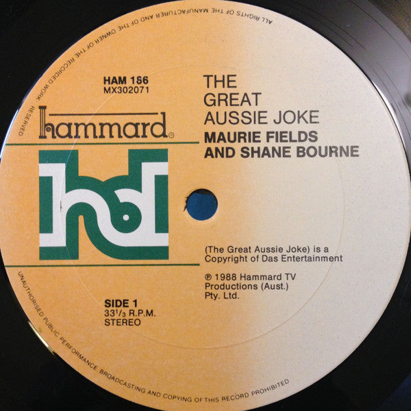 Maurie Fields & Shane Bourne : The Great Aussie Joke (LP, Comp)