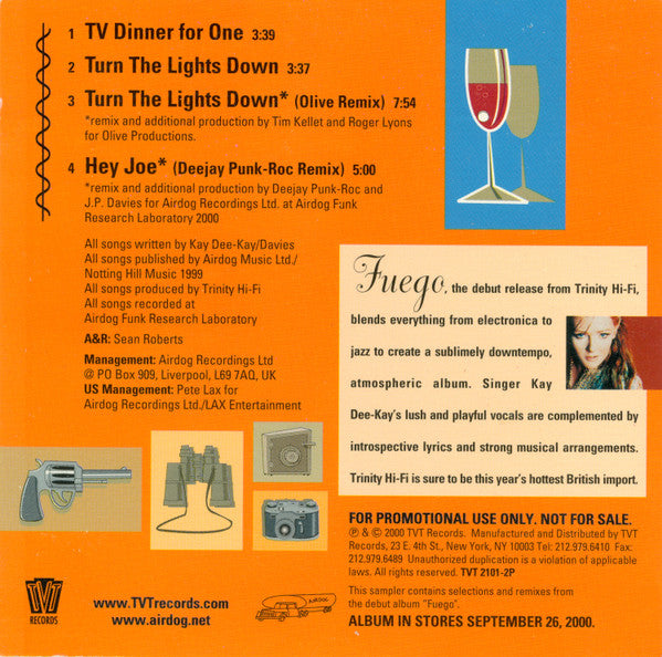 Trinity Hi-Fi : Selections From Fuego (CD, Promo, Smplr)