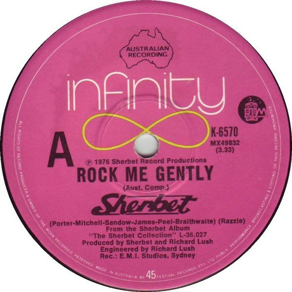 Sherbet : You've Got The Gun (1976 Version) / Rock Me Gently (7", Single)