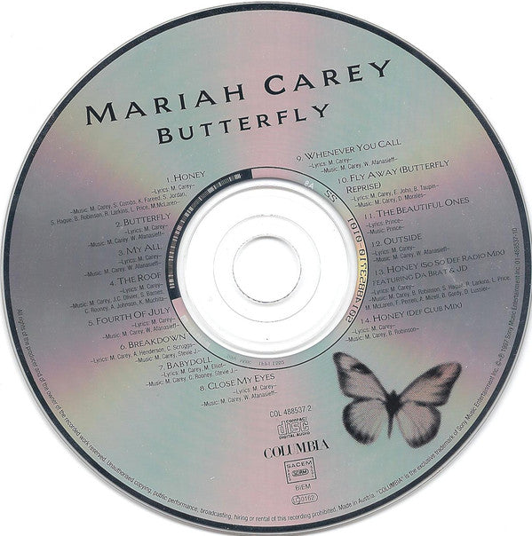 Mariah Carey : Butterfly (CD, Album)