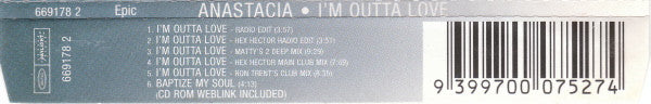 Anastacia : I'm Outta Love (CD, Single, Enh)