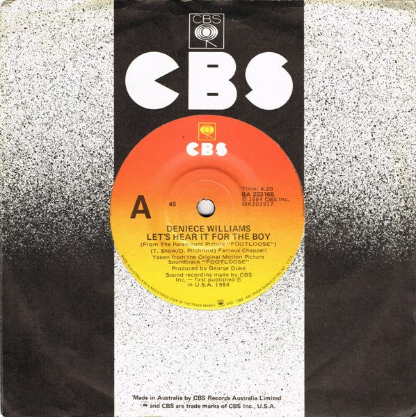 Deniece Williams : Let's Hear It For The Boy (7", Single)
