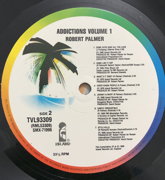 Robert Palmer : Addictions Volume I (LP, Comp)