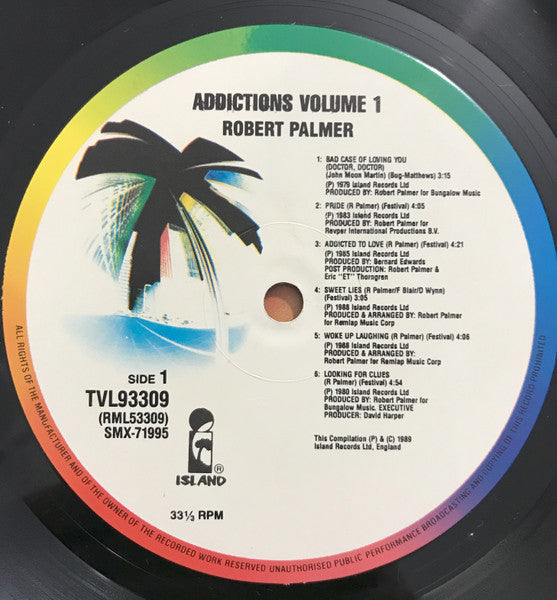 Robert Palmer : Addictions Volume I (LP, Comp)