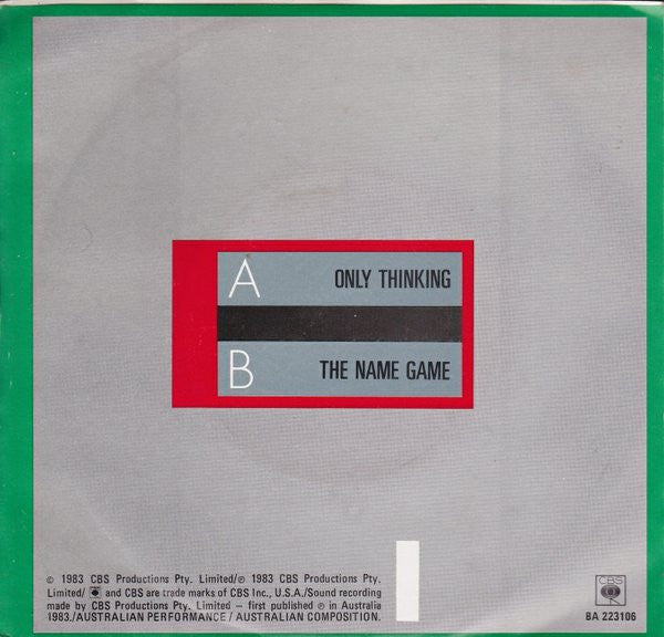 Mi-Sex : Only Thinking (7", Single)