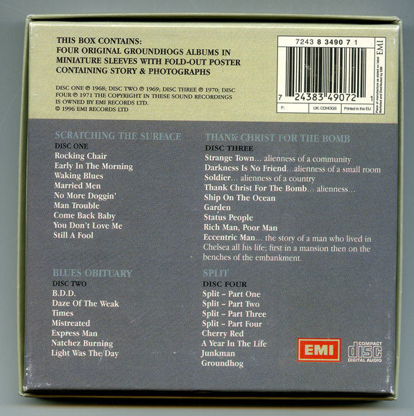 The Groundhogs : Four Groundhogs Originals (4xCD, Comp + Box)
