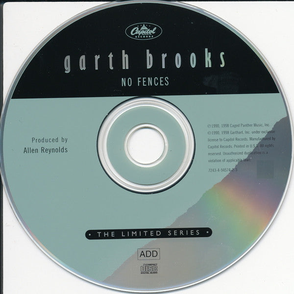 Garth Brooks : No Fences (CD, Album, RE)