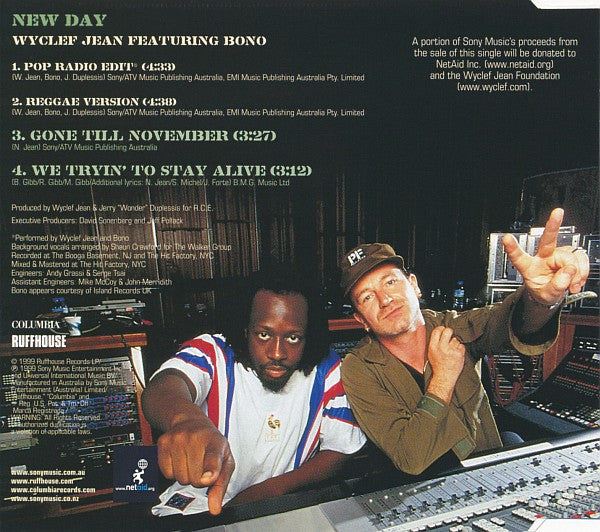 Wyclef Jean Featuring Bono : New Day (CD, Single)