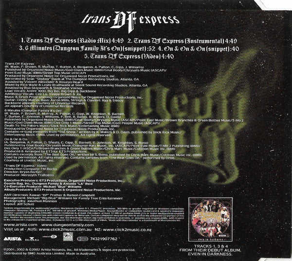 Dungeon Family : Trans DF Express (CD, Maxi, Enh)