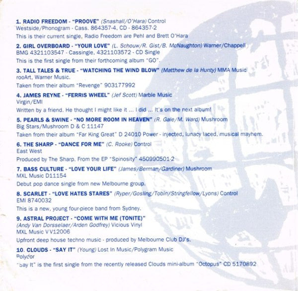 Various : Australian Music Day 1992 (CD, Comp)