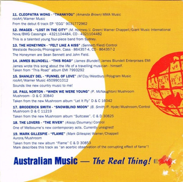 Various : Australian Music Day 1992 (CD, Comp)
