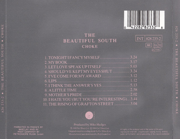 The Beautiful South : Choke (CD, Album)