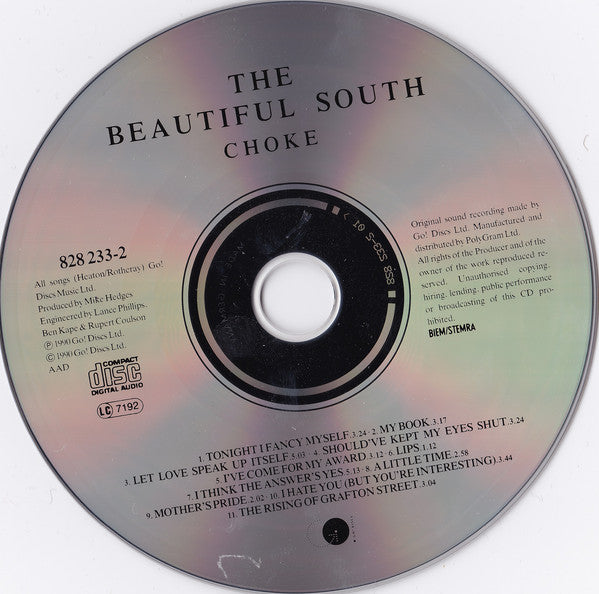 The Beautiful South : Choke (CD, Album)