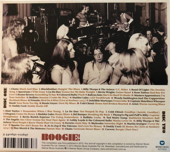 Various : Boogie! (Australian Blues, R&B And Heavy Rock From The '70s) (2xCD, Comp)