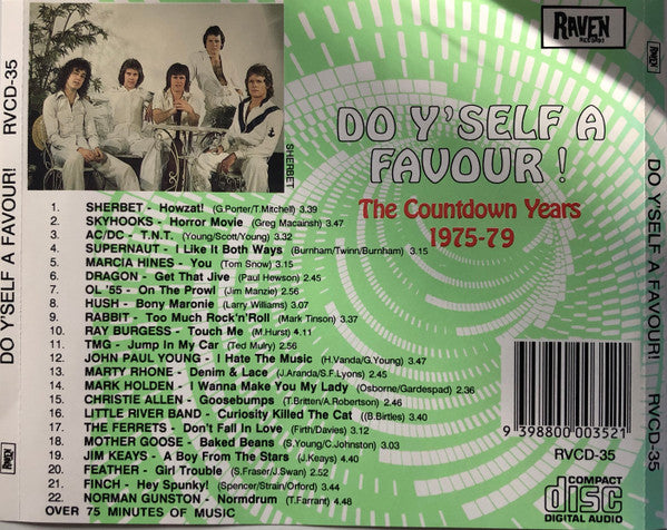 Various : Do Y'self A Favour! The Countdown Years 1975-79 (Seventies Downunder Vol. 2) (CD, Comp)