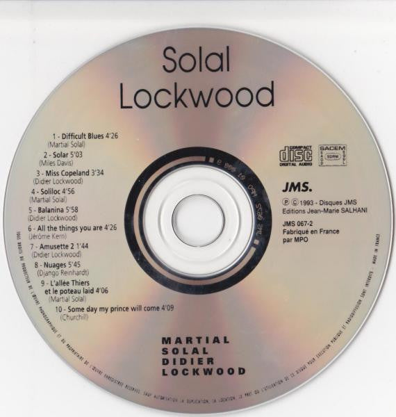 Martial Solal - Didier Lockwood : Solal Lockwood (CD, Album)