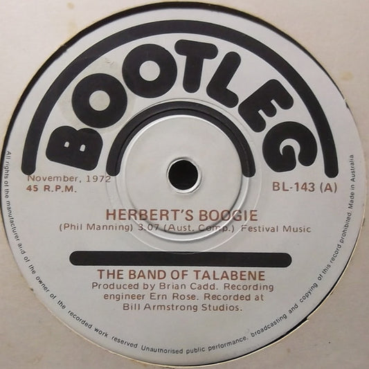 The Band Of Talabene : Herbert's Boogie (7", Single)