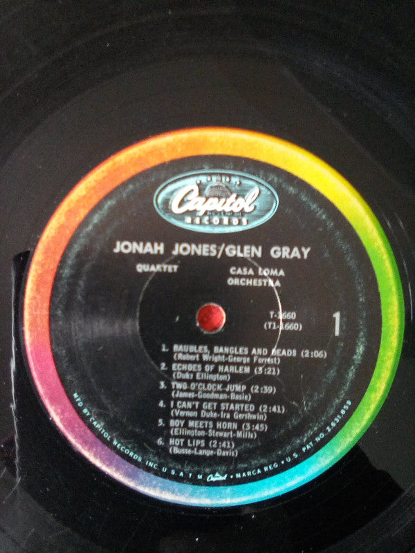 The Jonah Jones Quartet / Glen Gray & The Casa Loma Orchestra : Jonah Jones Quartet / Glen Gray Casa Loma Orchestra (LP, Album, Mono)