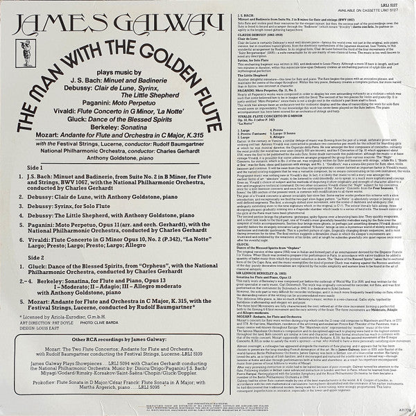 James Galway : The Man With The Golden Flute (LP)