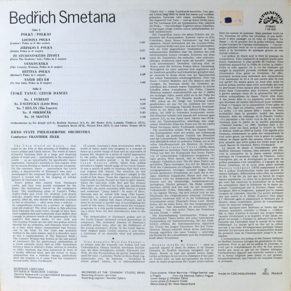 Bedřich Smetana - Brno State Philharmonic Orchestra, František Jílek : Polkas/Czech Dances (LP)